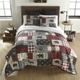 thumbnail image 2 of Donna Sharp King Bedding Set - 3 Piece - Timber Lodge Quilt Set With Quilt And Two Pillow Shams - Machine Washable, 2 of 5