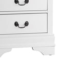 thumbnail image 2 of Benzara Wooden Night Stand With 2 Spacious Drawers White, 2 of 6