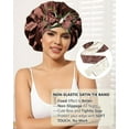thumbnail image 6 of AWAYTR Women Satin Bonnet Silk Hair Reversible Bonnets Hair Wrap for Sleeping Cap with Tie Band, 6 of 12