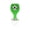 Green, variant on Magnetic Bottle Opener Fridge Magnet Basketball Hoop Style Wine Glass Shape Wall Mounted Metal Cap Opener for Kitchen Bar