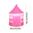 thumbnail image 3 of Tarmeek Portable Game Tent for Indoor Outdoor Use, Washable Pink Pop Up Tent with Mesh Windows, Easy Setup Camping Tent for All Ages, Waterproof UV Protection Play Tent for Kids and Adults, 3 of 7