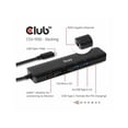 thumbnail image 6 of Club 3D USB Type C 3.2 Gen 1, 7 in1 Portable Docking Station with 4k 60Hz HDMI HDR, Ethernet, SD TF Card, Power Delivery 3.0. 2X USB Type A(CSV-1592), 6 of 16