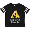 thumbnail image 3 of Inktastic Gigi Loves Me Girls Giraffe Granddaughter Girls Toddler T-Shirt, 3 of 5