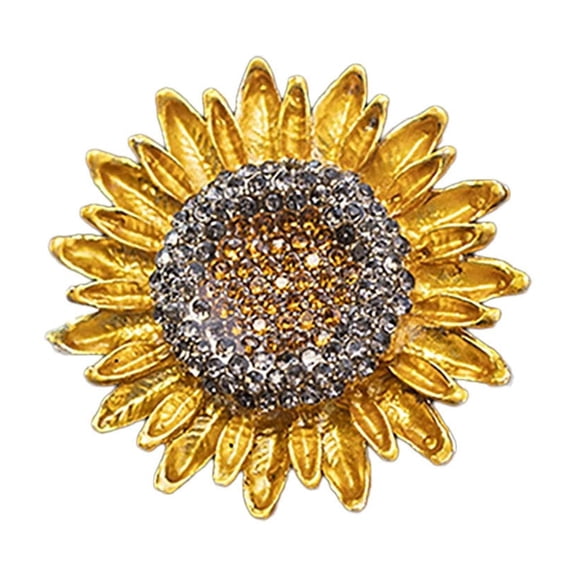 Cute Sunflower Aroma Clip for Car Air Conditioner Vent - Alloy Fragrance Decoration for Vehicle Interior - Stylish Aromatherapy Car Accessory