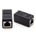 thumbnail image 4 of CIMAXIC 2pcs Network LAN Connector Adapter Coupler Extender RJ45 Ethernet Cable Extension Converter,1.38"X0.79"X0.79", 4 of 5