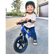 Strider 12 Sport Bike, Blue - No Pedal Balance Bicycle for Kids 1 to 4 Years - Includes Safety Pad, Padded Seat,Mini Grips, Flat-Free Tires -Easy Assembly, Tool-Free Adjustments