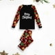 thumbnail image 2 of Conjunto de ropa de dormir de estilo navideño estampado con cuello redondo y pantalones superiores de manga larga para la familia FLhrweasw Para estrenar, 2 of 9