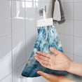 thumbnail image 2 of ZIATUBLE Marble Stripes Dish Hand Towel Reusable Dish Towels for Kitchen Drying with Snap Button Hanging Dual-Purpose Hand Towel Quick Dry Hanging Hand Towels for Bathroom, 2 of 7