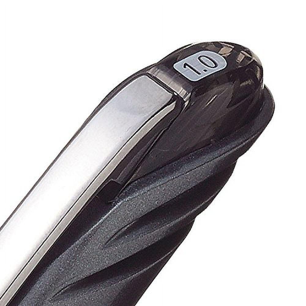 PENTEL EnerGel NV Liquid Gel Pen, 1mm, Black Barrel, Black Ink, Dozen (BL30A)