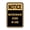 Black Gold, variant on Portrait Round Notice Microwave Oven In Use Sign (Brushed Silver) - Small 4" x 6"