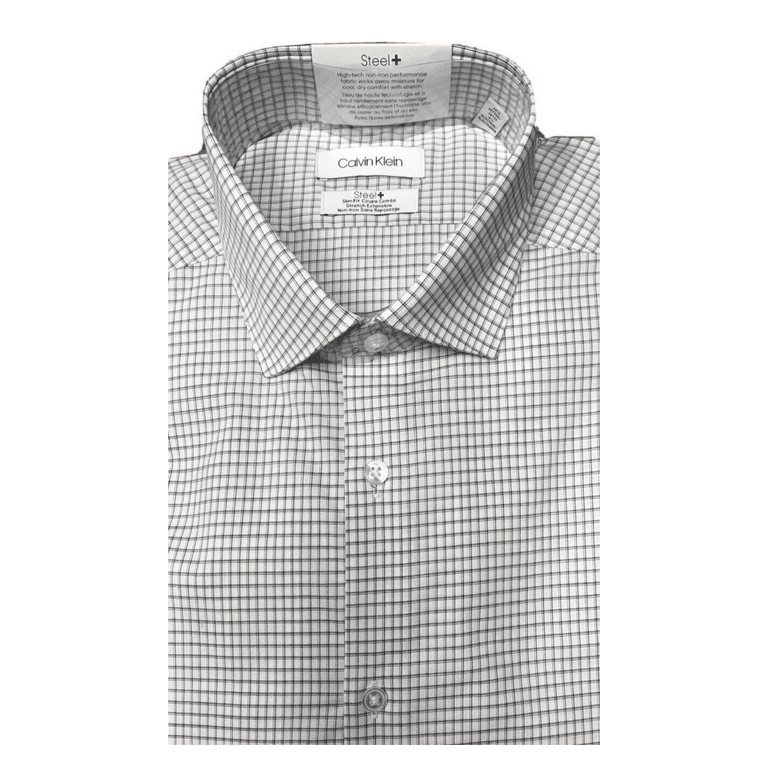 Calvin Klein Slim Fit Dot Performance Non-Iron Dress Shirt Calvin Klein Slim Fit Dot Performance Non-Iron Dress Shirt