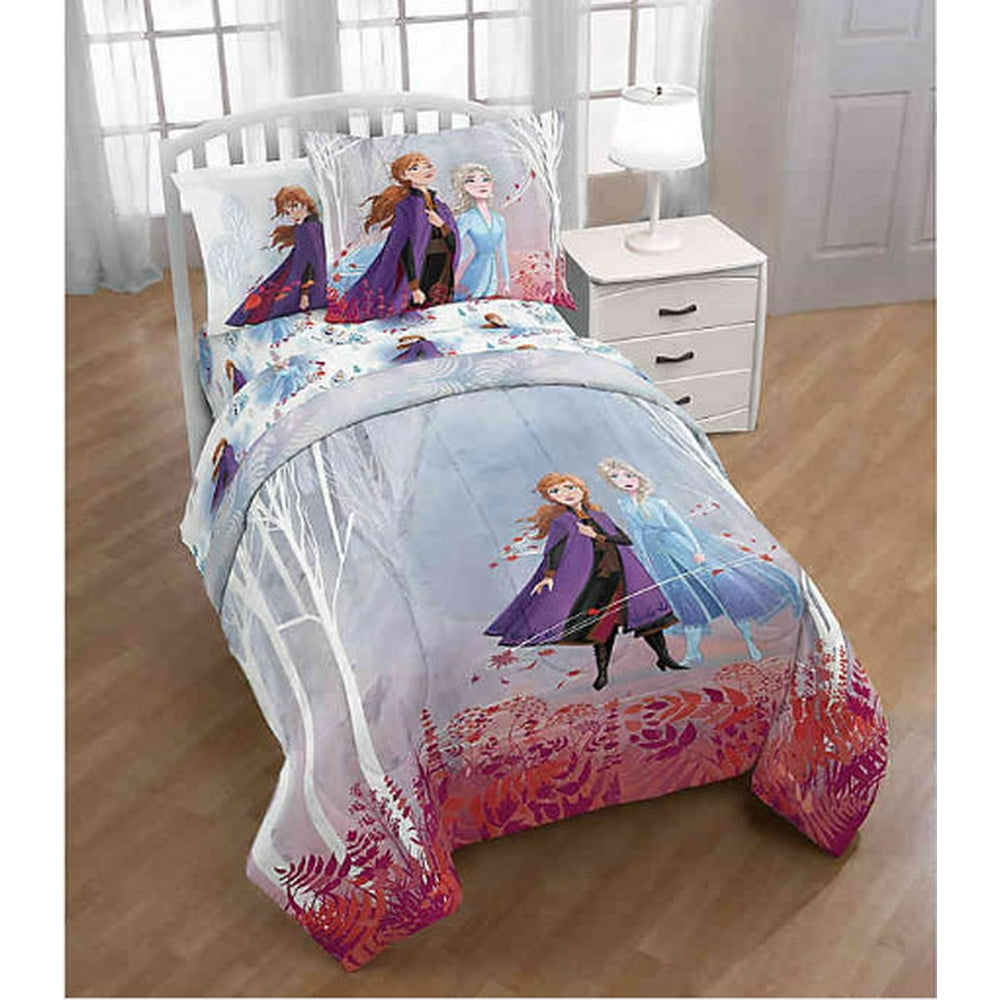 Frozen, Elsa Twin Comforter, Sheets, Sham + BONUS TOSS PILLOW (6 Piece