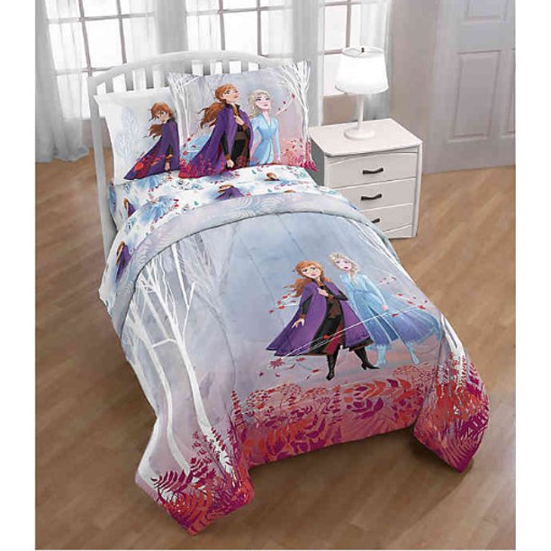 Frozen, Elsa Twin Comforter, Sheets, Sham + BONUS TOSS PILLOW (6 Piece
