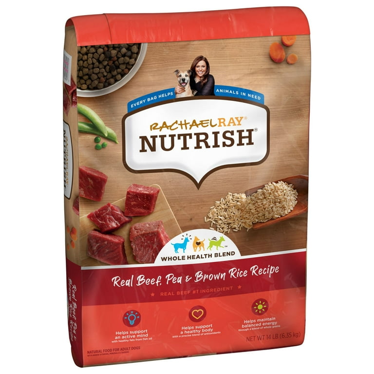 Rachael Ray Nutrish Real Beef Brown Rice Recipe Dry Dog Food 14 lbs