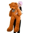 thumbnail image 4 of 55" Giant Teddy Bear, Lifesize Stuffed Animal with Bow Tie, Extra Large Plush Bear Doll for Birthday, Valentine's Gift, 4 of 8
