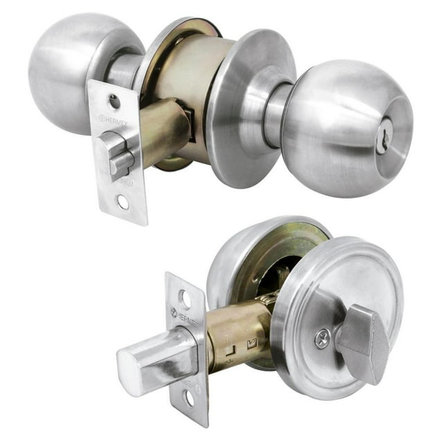 JUEGO CERRADURAS LLAVE-MARIPOSA CROMO MATE PRETUL 23618 Pretul CMB-31P