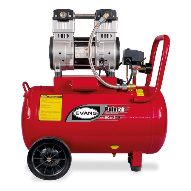 Compresor de Aire Paintair Libre Aceite 2HP 120v 116psi 60l Evans
