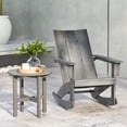 thumbnail image 4 of Costway Table d'Appoint Ronde Adirondack 18 Pouces Tout Temps HDPE Table de Bout Extérieure Grise, 4 of 10