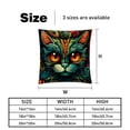 thumbnail image 5 of Cat Pillow Covers Sets - Decorative Pillows for Bed and Couch - Unique Patterns - Available in 16x16, 18x18, and 20x20 Inches - Set of 2 for Any Occasion, 5 of 6