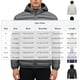 thumbnail image 2 of Ceisia Men's Winter Warm Stand Collar Zipper Cardigan with Pockets Windproof Water Gift Repellent Lightweight Puffer Jacket, 2 of 3