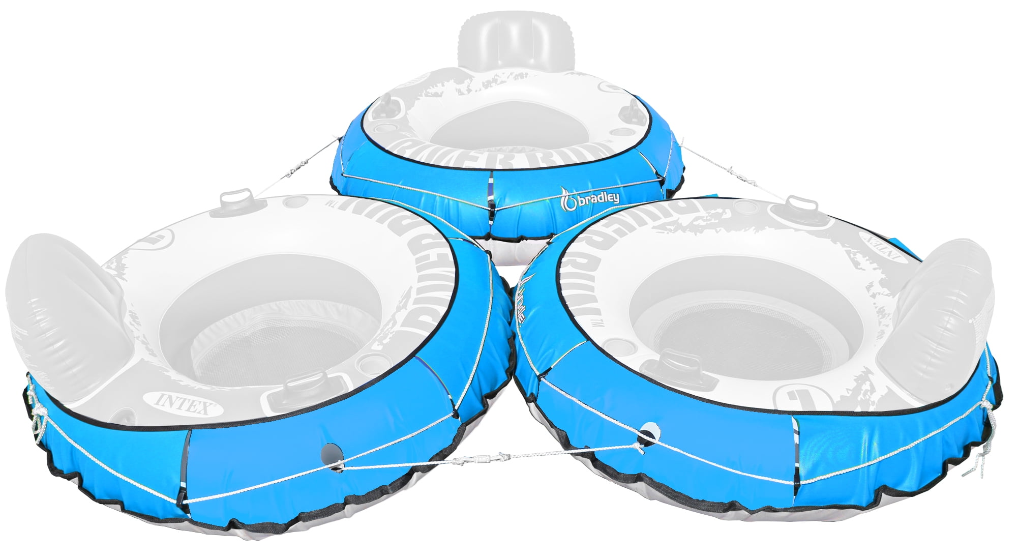 Bradley Pack of three river run tube cover; compatible with Intex River Run tubes; convert