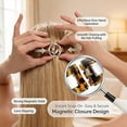 thumbnail image 5 of Wrongduck Magnetic Hair Clips Set of 2 Strong Hold No Slip Hair Clips Seamless Magnetic Connection Lightweight Hair Styling Clips for All Hair Types, 5 of 7