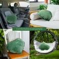 thumbnail image 5 of Threns 3D Leaf Throw Pillow Decorative Plant Pillow Soft Plush Leaf Shaped Cushion Novelty Plush Backrest Pillow Comfortable Plant Sleeping Cushion for Bedroom Sofa Couch Living Room 19.7x19.7in, 5 of 9