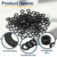 thumbnail image 3 of 120 Pcs Arandela Plana para Tornillos, Arandelas de Acero Inoxidable 4mm ID x 10mm OD x 1mm de Grosor para Pernos, Reparaciones de Fábricas, Cocinas, Tiendas, Negro, 3 of 6