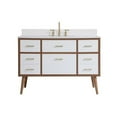 thumbnail image 3 of 48 inch bathroom Vanity in White with Backsplash, 3 of 8