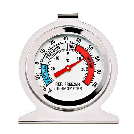 

Refrigerator Freezer Thermometer | Classic Large Mechanical Dial | Fridge Temperature Gauge for Home Supplies -20~80°F/ -30~30°C