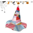 thumbnail image 6 of Jollup Halloween Witch Hat Vintage Cottagecore Style, Handmade Quilt Witch Hat, Renaissance Costume Witchy Vibes, 6 of 6