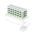 thumbnail image 2 of Bandeja para cubitos de hielo con tapa y caja de almacenamiento | Molde de silicona para hielo, 2 of 6