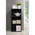 thumbnail image 4 of Hodedah 3-Shelf Bookcase in Black, 4 of 5