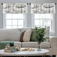 thumbnail image 4 of LALILO Kitchen Curtain Valance Various Beautiful Sea Shells Rod Pocket Window Curtain 52"x 18" Set of 2, 4 of 5