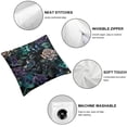 thumbnail image 4 of HENGT Throw Pillow Covers Watercolor with Flowers Rose Iris and Hibiscus Accent Bloom Perfume Art Artwork Beautiful Beauty for Living Room Bedroom Sofa Set of 2, 4 of 6