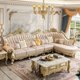 thumbnail image 3 of European leather corner sofa, cowhide sofa at the top layer, luxury American solid wood L-shaped living room furniture My Lux Decor Round, 3 of 9