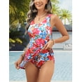 thumbnail image 3 of Traje de baño VIMPUNEC para mujer con control de barriga, rojo, talla M, 3 of 6