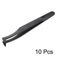 thumbnail image 2 of Unique Bargains Black Plastic Curved Tip Anti-static Tweezers 4.7 Inch Length 10pcs, 2 of 4