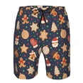 thumbnail image 3 of Salouo Holiday Gingerbreads Pattern Swim Trunks for Men,Men's Hawaiian Bathing Suit Swimsuits Quick Dry Swimming Board Shorts Beach Shorts with Pockets-Medium, 3 of 6