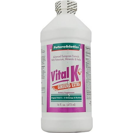Futurebiotics Vital K + ginseng supplémentaire, 16 Oz