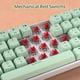 thumbnail image 5 of Teclado Gamer Ussixchare 60% Matcha Verde 61 Teclas Switch Rojo, 5 of 8