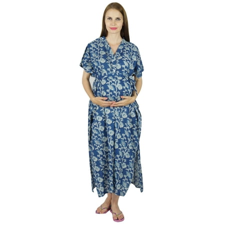 

Bimba Nursing Kaftan Gown Maternity Gown Hospital Delivery Gown- Front Buttons