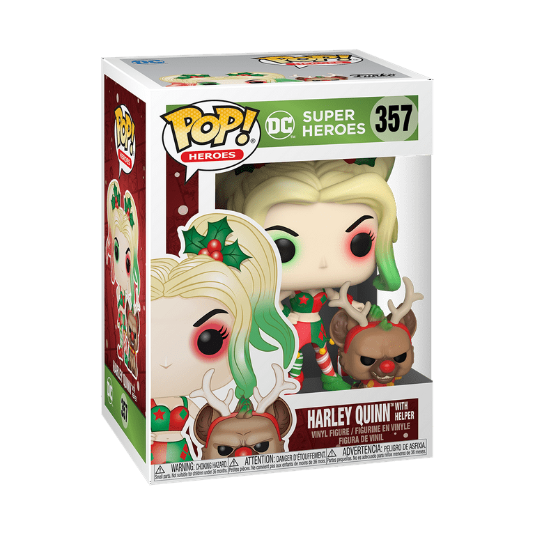  Funko Pop! DC Heroes: DC Holiday - Harley Quinn with Helper,  Multicolor, 3.75 inches (50656) : Funko: Toys & Games