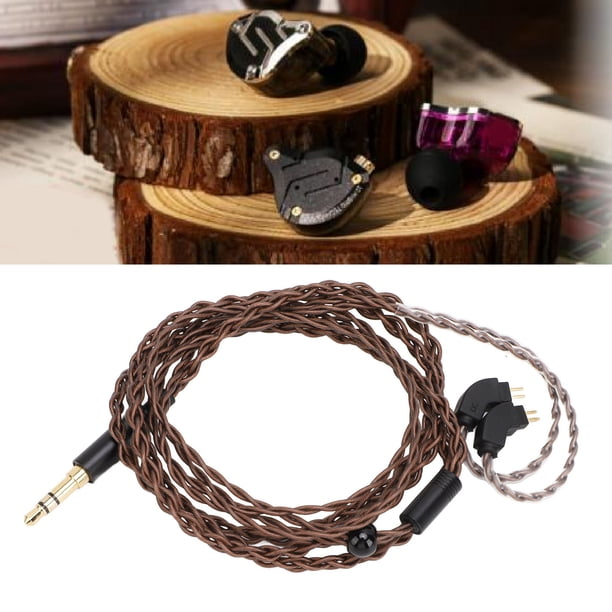 Cable De Repuesto Para Auriculares, Cable Para Auriculares, De Sonido Sin Pérdidas, Sin Enredos, Cable Para Auriculares De 3,5 Mm, Antiinterferencias, Ajuste Seguro, 2