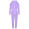 thumbnail image 4 of ICHUANYI Short Lounge Sets for Women Trendy 2 Piece Outfits Sweatsuits Sets Solid Long Pant Loungewear Workout Athletic Tracksuits Fall Winter Clothing, 4 of 5