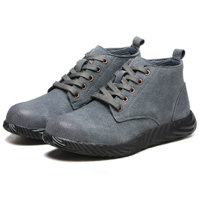 Leather Work Boots Breathable Soft Sole Anti-smashing Anti-puncture Work Shoes