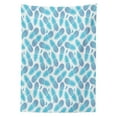 thumbnail image 3 of Ambesonne Pineapple Tablecloth Rectangular Table Cover, Exotic Hawaii Fruits, 60"x84", Blue and Pale Blue, 3 of 4