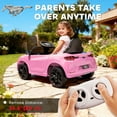 thumbnail image 4 of Qaba 12V Licensed Ford Mustang Mach-E Electric Car, Kids Ride On Car with Remote Control, Adjustable Speed, LED Light, Music, Suspension, Pink, 4 of 9