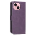 thumbnail image 3 of Case For iPhone 13 / 14【RFID Blocking】with Multi-Card Holder Bills Slot, Calfskin-Texture Vegan Leather Magnetic Wallet Case,Purple,For iPhone 13 / 14, 3 of 10
