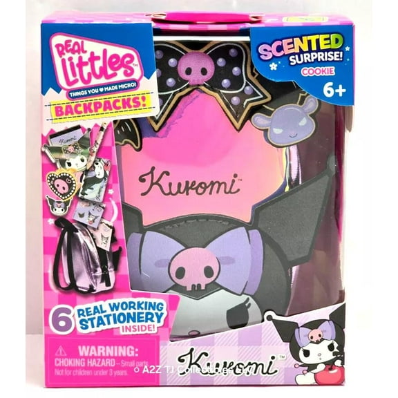 Real Littles Hello Kitty Mini Backpack – Kuromi Edition 4" | Collectible Scented Bag